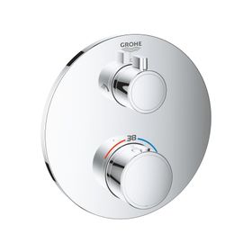 Grohe 24076000 Grohtherm 2 Yollu Krom Termostatik Banyo Duş Bataryası