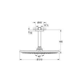 Grohe 26067EN0 30 cm Rainshower Cosmopolitan Tepe Duşu