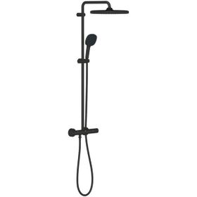 Grohe 266892431 Mat Siyah Tempesta Cube Termostatik Duş Bataryalı Duş Sistemi