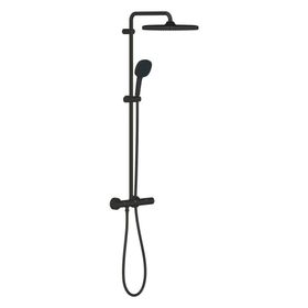 Grohe 266892431 Mat Siyah Tempesta Cube Termostatik Duş Bataryalı Duş Sistemi