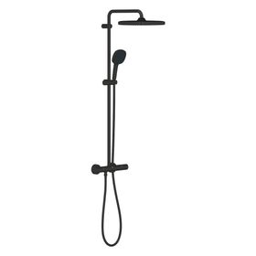 Grohe 266892431 Mat Siyah Tempesta Cube Termostatik Duş Bataryalı Duş Sistemi
