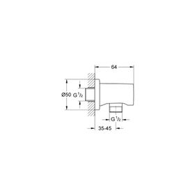 Grohe 27057BE0 Rainshower Su Çıkış Dirseği