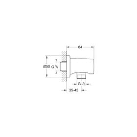 Grohe 27057GL0 Rainshower Su Çıkış Dirseği