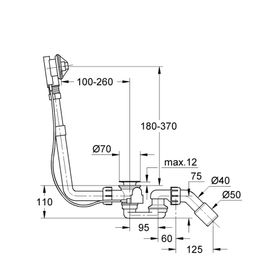 Grohe 28939000 Talentofill Küvet Tropleni