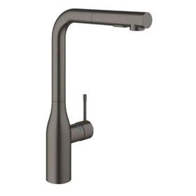Grohe 30270AL0 Essence L Başlıklı Fırçalı Sert Grafit Spiralli Eviye Bataryası