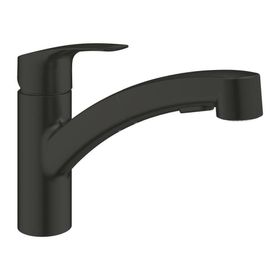 Grohe 303052431 Eurosmart Mat Siyah Tek Kumandalı Spiralli Eviye Bataryası