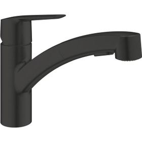 Grohe 303072431 Mat Siyah Start Spiralli Eviye Bataryası