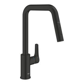 Grohe 306192430 Eurosmart Mat Siyah Eviye Bataryası