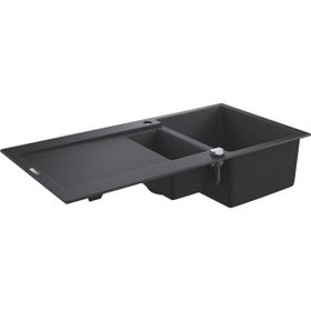 Grohe 31646AP0 K500 Kuvars 60 C 100-50 Granit Siyah Rengi Kompozit Eviye