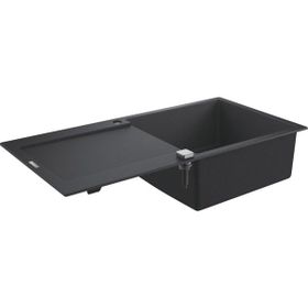Grohe 31646AP0 K500 Kuvars 60 C 100-50 Granit Siyah Rengi Kompozit Eviye