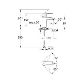 Grohe 3246820E Eurostyle Cosmo Lavabo Bataryası