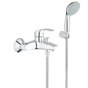 Grohe 33302002 Eurosmart Krom Banyo Bataryası ve El Duşu Seti