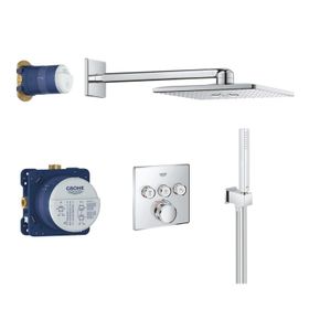 Grohe 34706000 Ankastre Termostatik SC Krom Banyo Batarya Seti