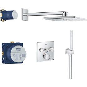 Grohe 34804000 310 Cube Grohtherm Smartcontrol Rainshower Smartactive Gri Duş Seti