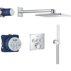 Grohe 34804000 310 Cube Grohtherm Smartcontrol Rainshower Smartactive Gri Duş Seti
