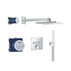 Grohe 34804000 310 Cube Grohtherm Smartcontrol Rainshower Smartactive Gri Duş Seti