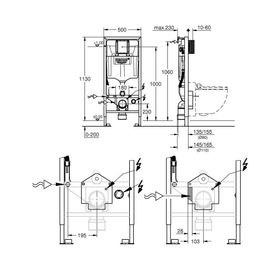 Grohe 39112001 Sensia Klozet Sistemleri İçin Rapid SL Rezervuar