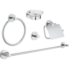 Grohe 40344001 Essentials 5'i Bir Arada Banyo Aksesuar Seti