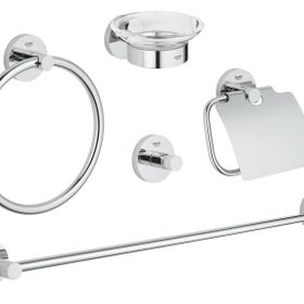 Grohe 40344001 Essentials 5'i Bir Arada Banyo Aksesuar Seti