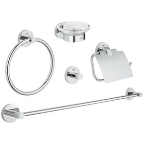 Grohe 40344001 Essentials 5'i Bir Arada Banyo Aksesuar Seti