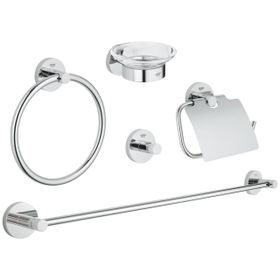 Grohe 40344001 Essentials 5'i Bir Arada Banyo Aksesuar Seti