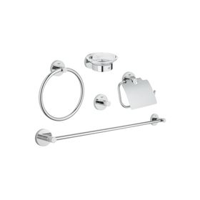 Grohe 40344001 Essentials 5'i Bir Arada Banyo Aksesuar Seti