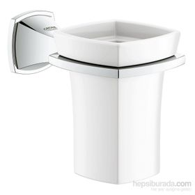 Grohe 40626000 Grandera Banyo Aksesuarı Seramik Fırçalık Ve Tutacağı