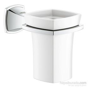 Grohe 40626000 Grandera Banyo Aksesuarı Seramik Fırçalık Ve Tutacağı