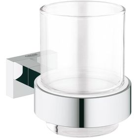 Grohe 40755001 Essentials Cube Tutamaçlı Cam Fırçalık