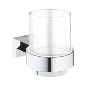 Grohe 40755001 Essentials Cube Tutamaçlı Cam Fırçalık