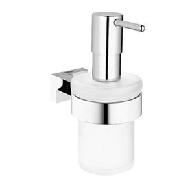 Grohe 40756001 Eurocube Krom Sıvı Sabunluk Seti