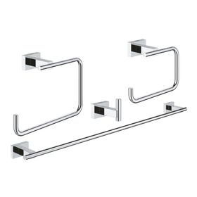Grohe 40778001 Essentials Cube Dörtlü Banyo Aksesuar Seti
