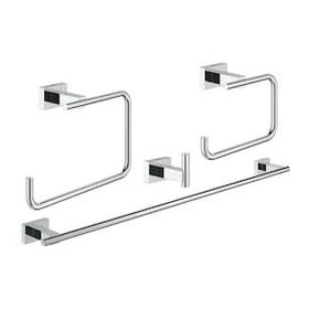 Grohe 40778001 Essentials Cube Dörtlü Banyo Aksesuar Seti