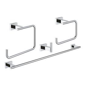 Grohe 40778001 Essentials Cube Dörtlü Banyo Aksesuar Seti