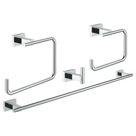 Grohe 40778001 Essentials Cube Dörtlü Banyo Aksesuar Seti