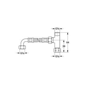 Grohe 47533000 Mikro Termostat için T ve Esnek Boru