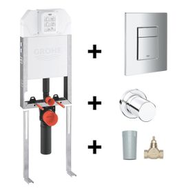 Grohe 8 cm Duvariçi İnce Gömme Rezervuar Seti