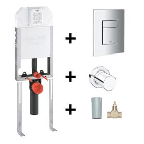 Grohe 8 cm Duvariçi İnce Gömme Rezervuar Seti