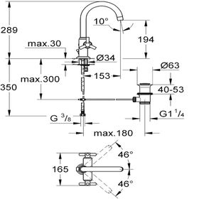 Grohe Atrio 21019000 Lavabo Bataryası
