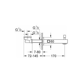 Grohe Eurocube 13304000 Çıkış Ucu