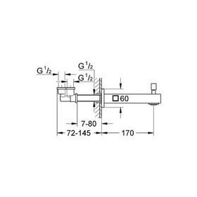 Grohe Eurocube 13304000 Çıkış Ucu