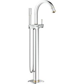 Grohe Grandera 23318000 Krom-Altın Ayaklı Yerden Küvet Bataryası