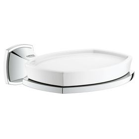 Grohe Grandera Seramik Krom Sabunluk ve Tutacağı