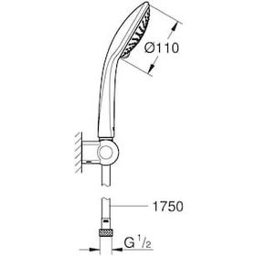 Grohe GRH27232001 Euphoria 110 Champagne 3 Akışlı Sürgülü Duş Seti