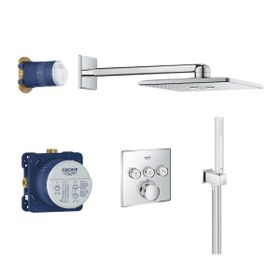 Grohe GRH34706000 Grohtherm Smart Control Rainshower Smart Active 310 Cube Duş Seti