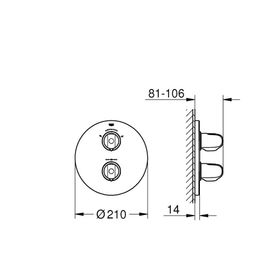 Grohe Grohtherm 1000 New 19986000 Termostatik Banyo Bataryası