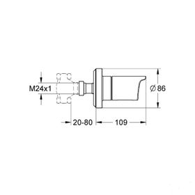 Grohe Grohtherm 2000 NEW 19243001 Stop Valf