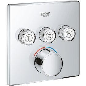 Grohe Krom 3 Çıkışlı Smartcontrol Ankastre Banyo Bataryası