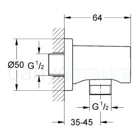 Grohe Rainshower 27057000 Duş Çıkış Dirseği