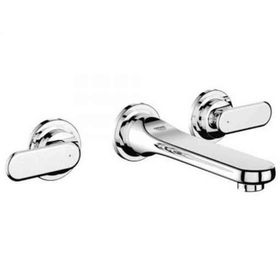 Grohe Veris 3 Delikli Duvardan Lavabo Bataryası